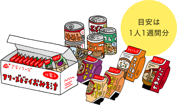 食品の備蓄