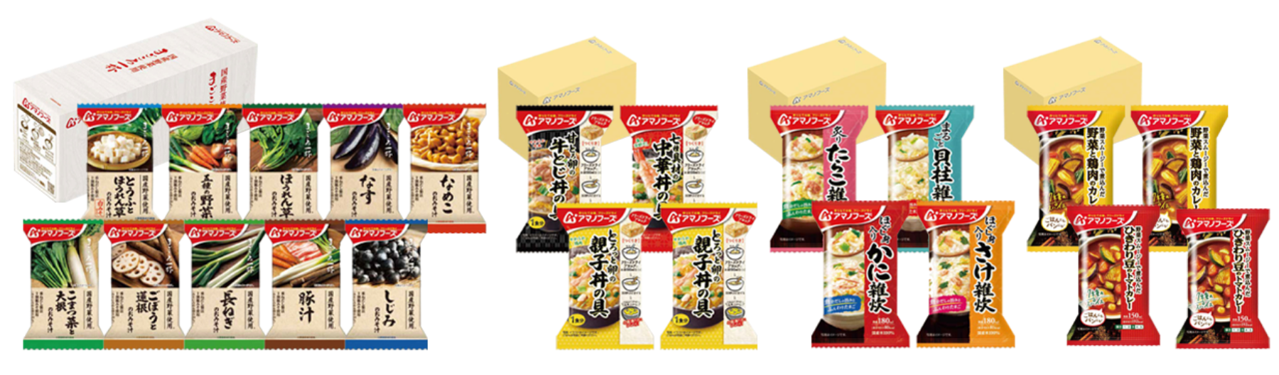 食べながら備えるアマノフーズ詰め合わせ