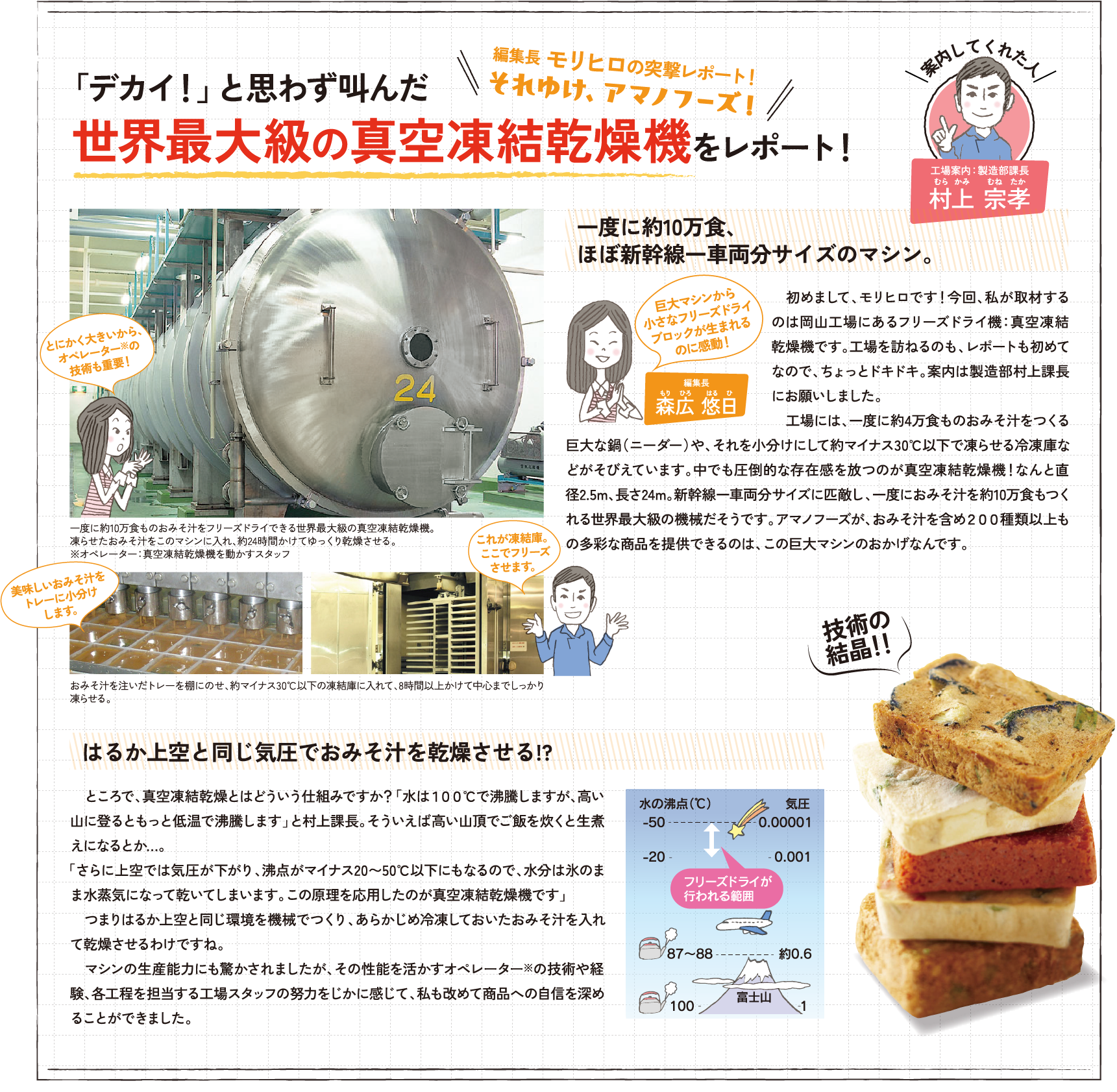 「デカイ！」と思わず叫んだ 世界最大級の真空凍結乾燥機をレポート！